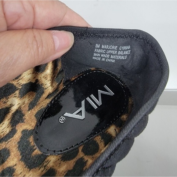 MIA Marjorie black quilted Ballet flat shoes size 8M Bow Closed toe C19564A - Picture 9 of 10